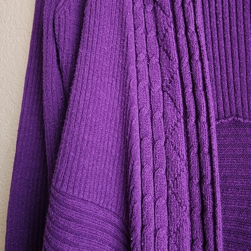 Dress Barn Purple Women's Knitted Sweater Cardigan Size S - Picture 5 of 14